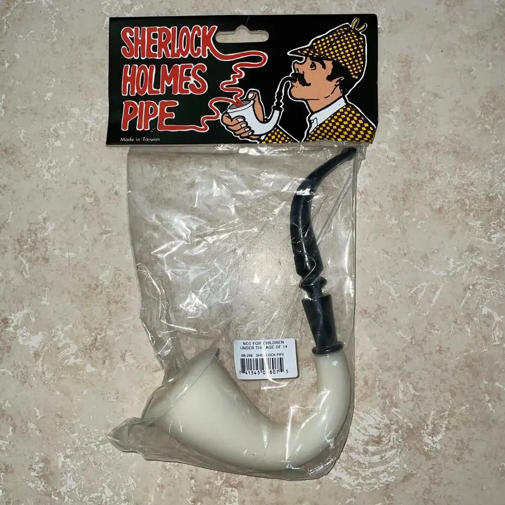 ADULT SHERLOCK HOLMES DETECTIVE PIPE HALLOWEEN COSTUME ACCESSORY NEW